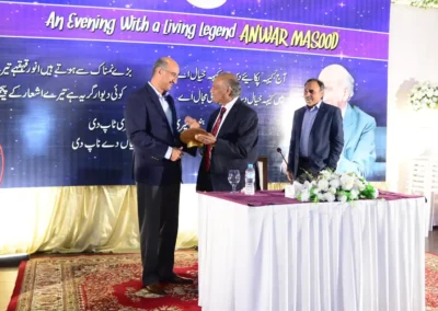 Memento presentation to Anwar Masood at Jacaranda Family Club