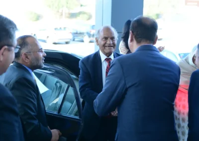 Guests being welcomed at Jacaranda Family Club entrance